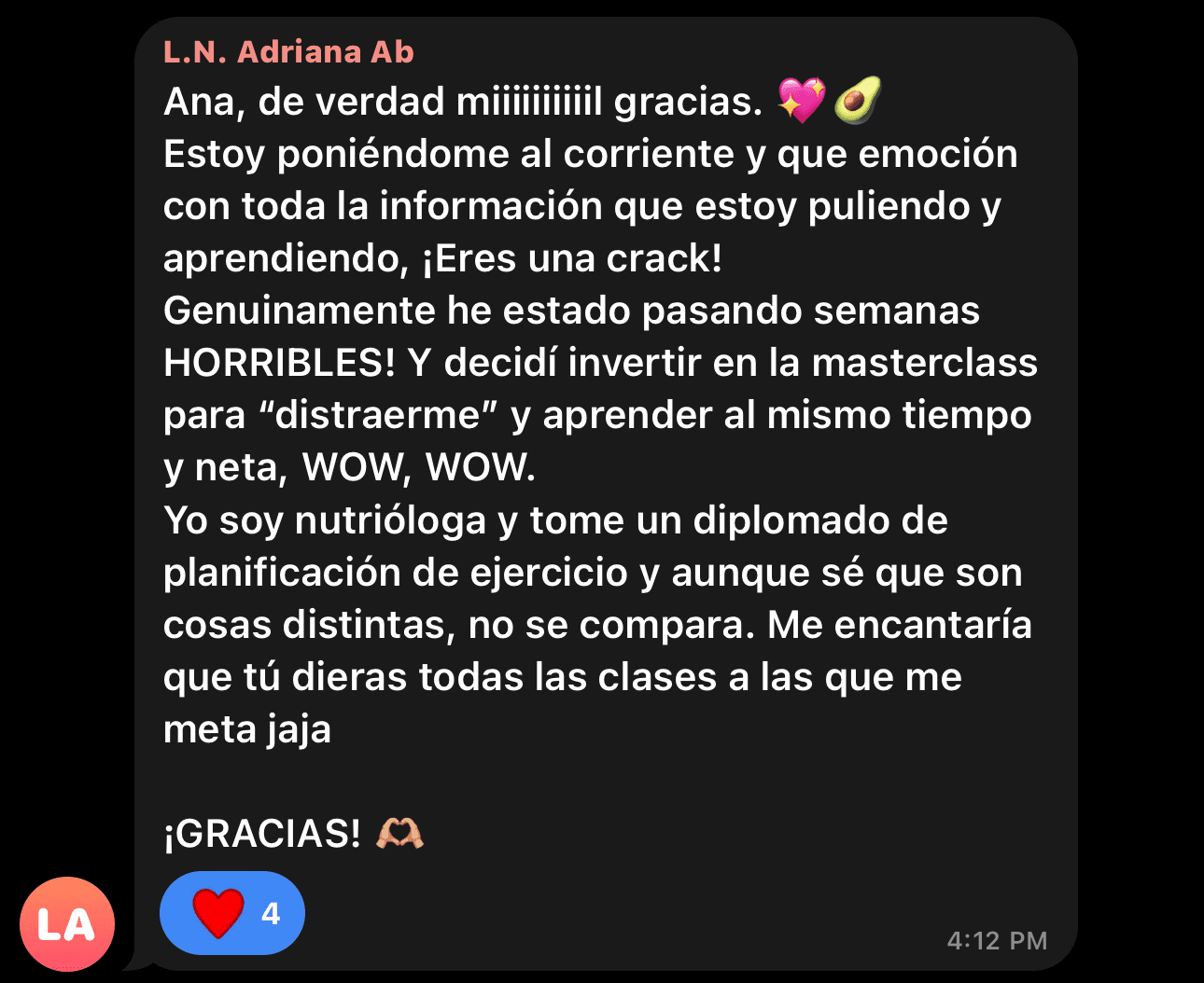 Testimonio